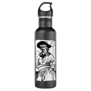 Vintage-Piraten-Skizze eines Kapitäns von Howard P Trinkflasche