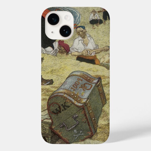 Vintage Piraten, William Kidd Burying Treasure Case-Mate iPhone Hülle (Back)