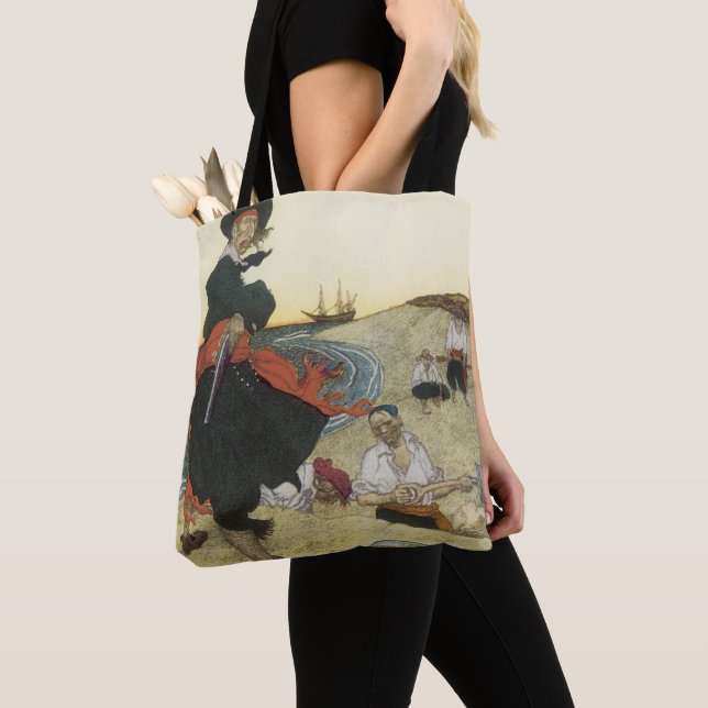 Vintage Piraten, William Kidd Burying Treasure Tasche (Von Nahem)