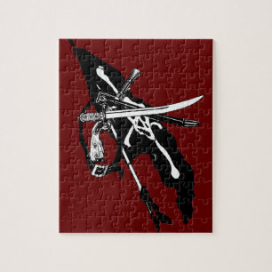 Vintage-Piratenflagge, Jolly Roger Totenkopf