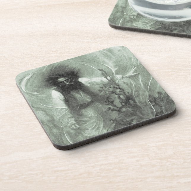 Vintage Pirates, Captain Goldsack by Howard Pyle Getränkeuntersetzer (Linke Seite)