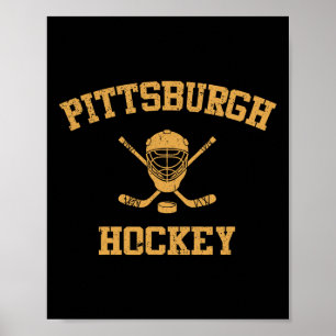 Vintage Pittsburgh Eishockey Poster