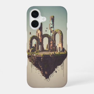 Vintage-Pixel-Arcade-Ruinenplattform iPhone 16 Hülle