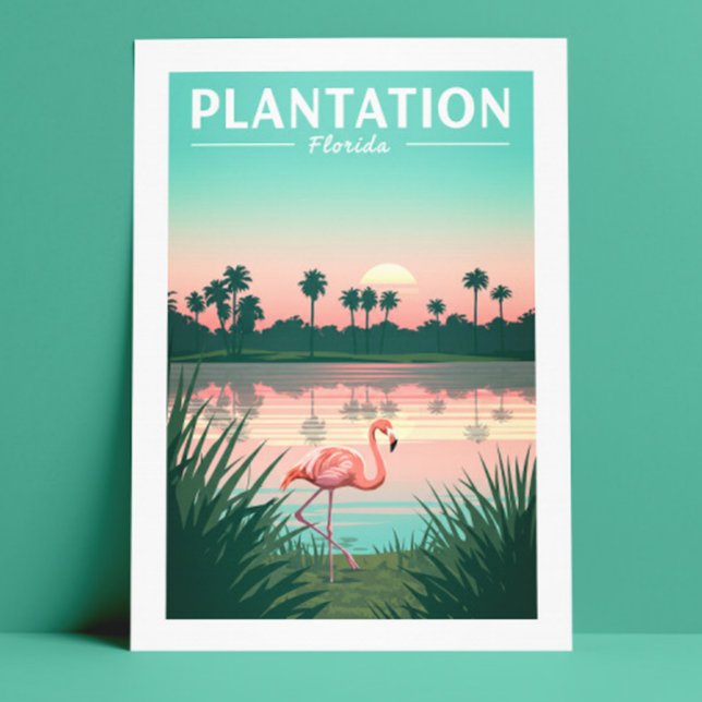 Vintage Plantation Florida Postkarte (Von Creator hochgeladen)