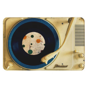 Vintage Plattenspieler Magnet