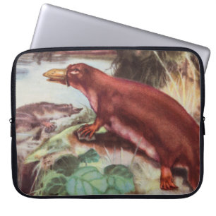 Vintage Platypus Illustration, Tierzeichnen Laptopschutzhülle