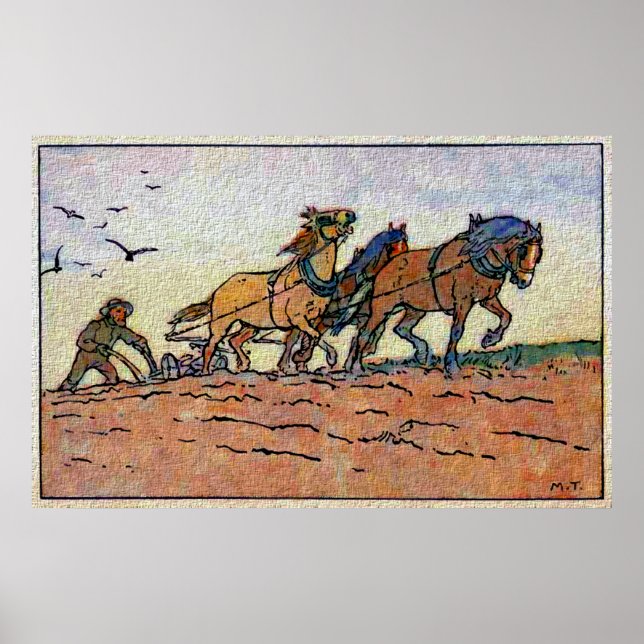 Vintage Plow Team Poster (Vorne)