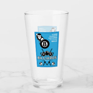 Vintage Pocket Billards Glas