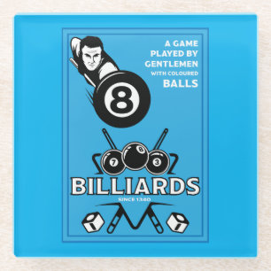 Vintage Pocket Billards Glasuntersetzer