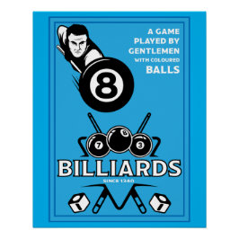 Vintage Pocket Billards Poster