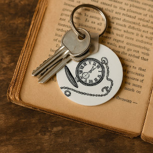Vintage Pocket Watch Schlüsselanhänger