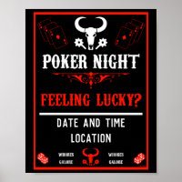 Vintage Poker Night Poster
