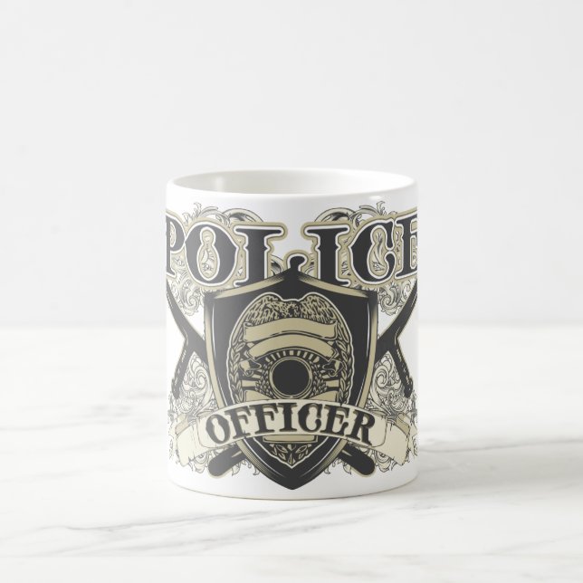 Vintage Polizeibeamter Kaffeetasse (Mittel)