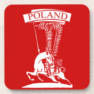 Vintage Polnischer Flügelhusar Untersetzer