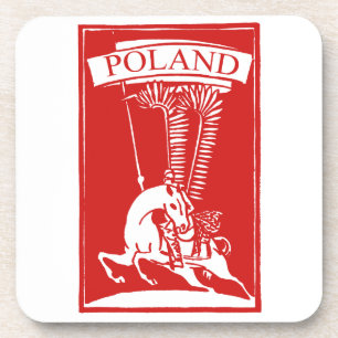 Vintage Polnischer Flügelhusar Untersetzer