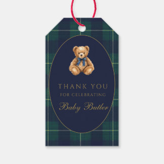 Vintage Polo Teddy Bear Thank You Gift Tag Geschenkanhänger