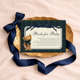 Vintage-Polo-Teddybär-Bücher für Baby Boy Begleitkarte