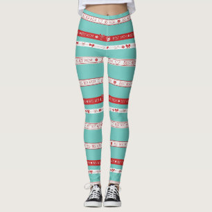 Vintage-Pop-Art-Beste-Mutter-Liebesmuster Leggings