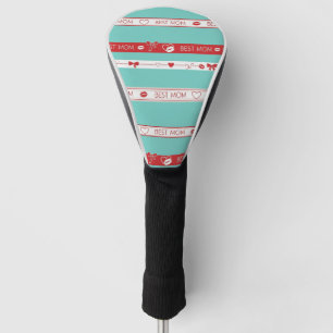 Vintage Pop-Art Bestes-Mutter-Liebe-Muster Golf Headcover