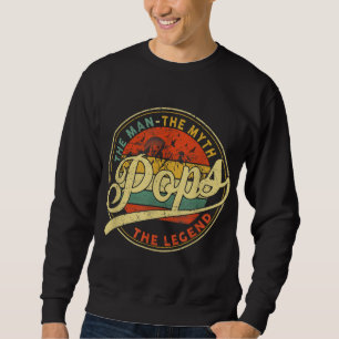 Vintage Pop Man Myth Legend Daddy Grandpa-Geschenk Sweatshirt