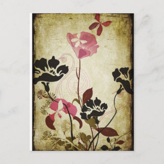 Vintage poppies Postcard Postkarte