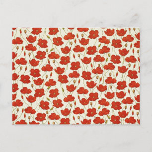 Vintage Poppies Postkarte