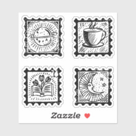 Vintage Porto-Briefmarke Aufkleber