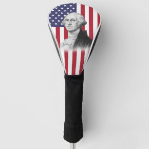 Vintage Porträt-Malerei George Washington Golf Headcover