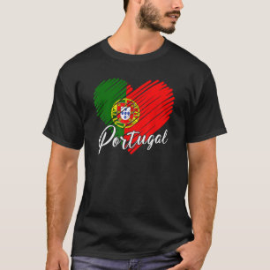 Vintage portugiesische Flagge Portugal Pride Roots T-Shirt