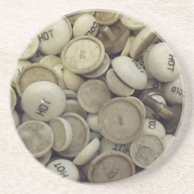 Vintage Porzellanknochen Getränkeuntersetzer (Vorne)