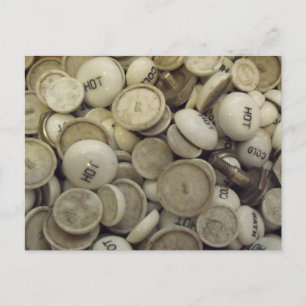 Vintage Porzellanknochen Postkarte