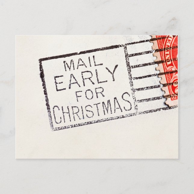 Vintage Post früh für Weihnachten annullierte (Vorderseite)