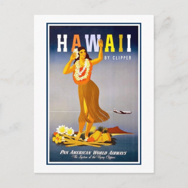 Vintage Postcard-Hawaii Postkarte (Vorderseite)