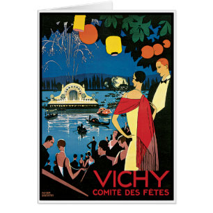 Vintage Poster Art Vichy Frankreich