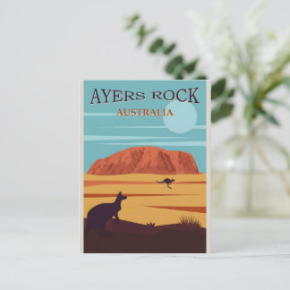 Vintage Poster Australien Postkarte