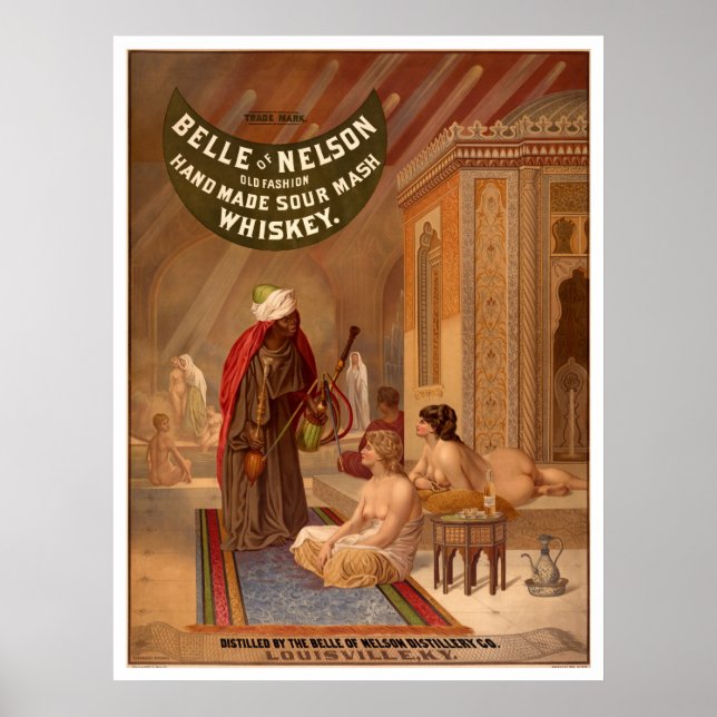 Vintage Poster: Belle of Nelson Whiskey Poster (Vorne)