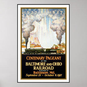 Vintage Poster Druck Baltimore Railroad