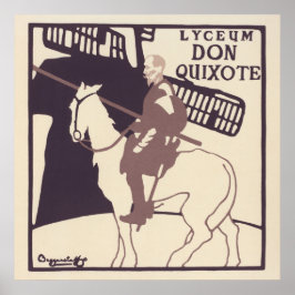 Vintage Poster für das Stück "Don Quixote"