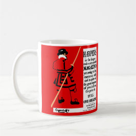 Vintage Poster Harper's Magazine Beefeater Kaffeetasse