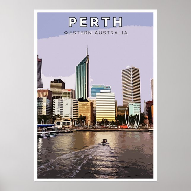 Vintage Poster - Perth, Western Australien (Vorne)