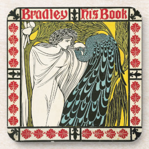 Vintage Poster: Pfau: Frau Untersetzer