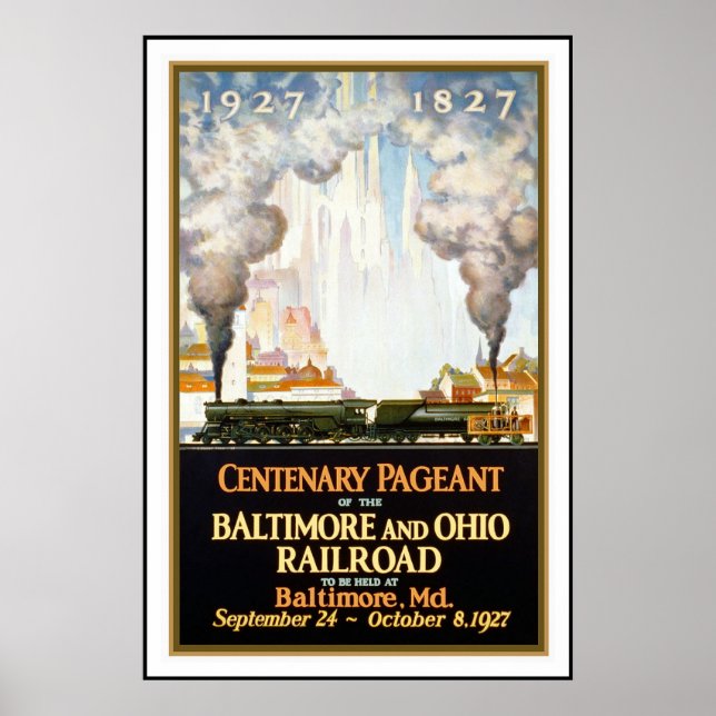 Vintage Poster Print Baltimore (Vorne)