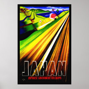 Vintage Poster Print Japan Railway