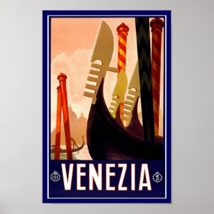 Vintage Poster Print Venezia