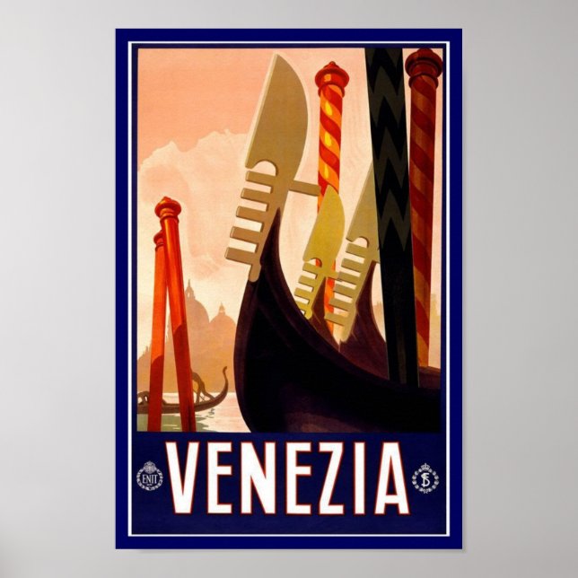 Vintage Poster Print Venezia (Vorne)