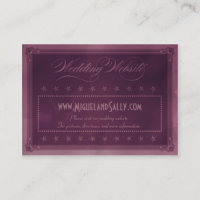 Vintage Poster Style Lila Hochzeitswebsite