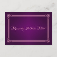 Vintage Poster Style Lila RSVP Cards