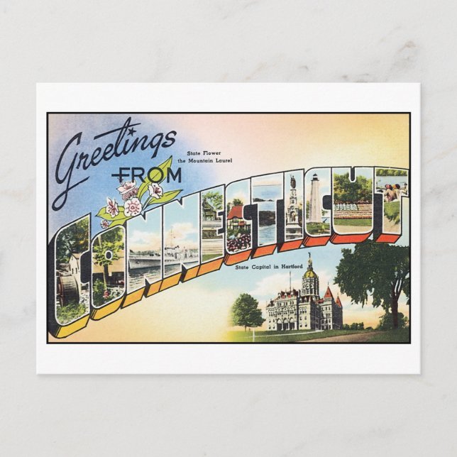 Vintage Postkarte (Vorderseite)