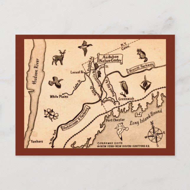 Vintage Postkarte (Vorderseite)