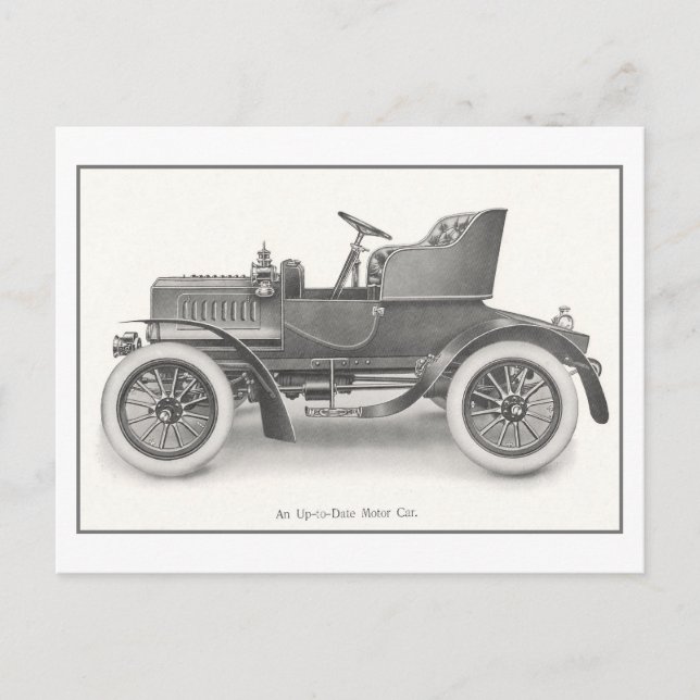 Vintage Postkarte "Aktueller Motor" (Vorderseite)